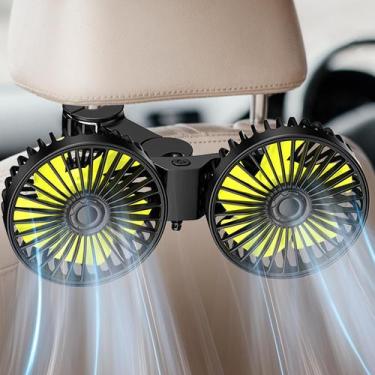 Imagem de Ventilador de carro Dealswin Ventilador de assento de carro USB de cab