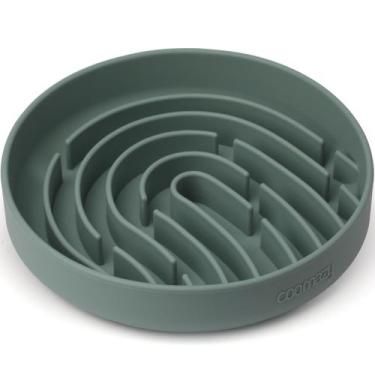 Imagem de Alimentador lento de silicone Coomazy para cães verde 900 ml