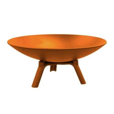 Imagem de Lenheiro Lareira Braseiro Envelhecida Externa Em Ferro 60cm. - RIG FUN