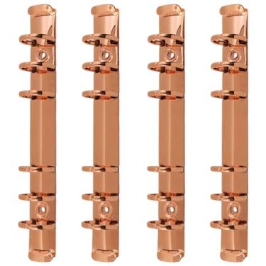 Imagem de Oedema Kit de substituição de mecanismo de fichário em forma de O, kit de substituição de 6 anéis A6 para encadernação de caderno, clipe de 15 mm para acessórios de pasta de armazenamento, rosa