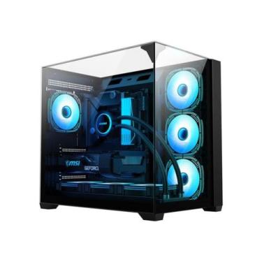 Imagem de Gabinete Aquario 01fd Black Mega Shark Atx P/cooler 360 - K-MEX