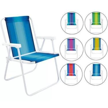 Imagem de Cadeira De Praia Mor Aço Sortida Unitário Oferta