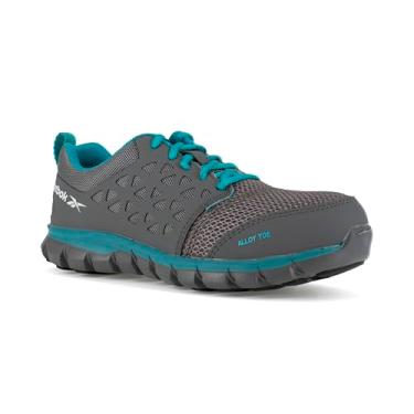 Imagem de Reebok Work RB044 Sublite Almofada feminina liga de trabalho com biqueira de segurança, Cinza, 5.5 Wide