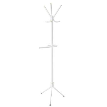 Imagem de Cabideiro Tubo 2 Cb2001 Tubo Aço Carbono Vinci Móveis Branco