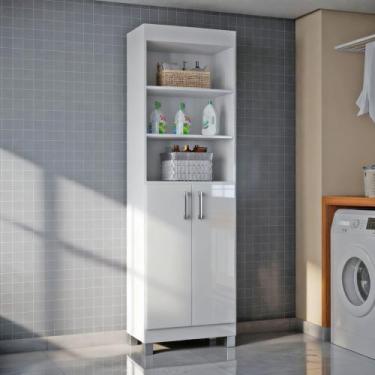 Imagem de Armário Multiuso Versati c 2 Portas e 5 Prateleiras Divisível Para Esc