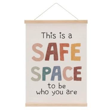 Imagem de Cabide de pôster boho inspirador, decoração de escritório de terapia, mentalidade de crescimento, decoração de parede, pôsteres educativos, arte de parede, banner para pendurar na parede, canto