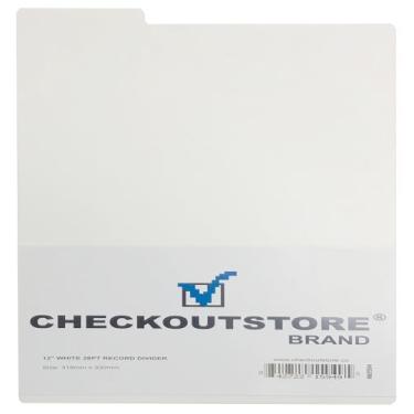 Imagem de Divisórias de disco de plástico premium da CheckOutStore para organizar discos de vinil, 50 Units, COSRS33D50