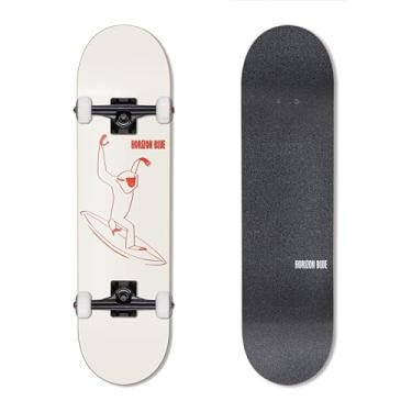 Imagem de HORIZON BLUE Skate Maple de 80,6 cm completo para iniciantes, intermediários e profissionais (mímica)