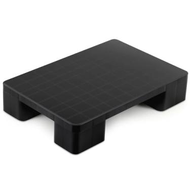 Imagem de Vercraft 1 peça de palete de plástico para armazenamento de porão fácil empilhamento leve palete exibição de piso sala de piso supermercado armazém de Natal, suporta até 907 kg (58 cm C x 40 cm L x 12