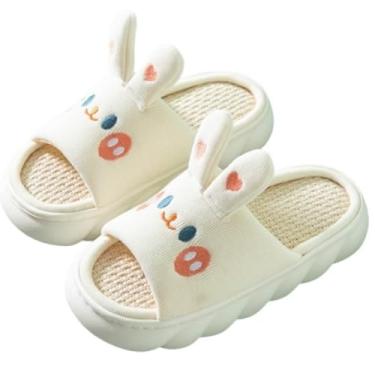 Imagem de Chinelo Pantufa Antiderrapante Quentinho Premium Macio Confortável Algodão Coelho Coelhinho Sapo Sapinho (Coelho Branco, BR, Adulto, Faixa Numérico, 40, 41)