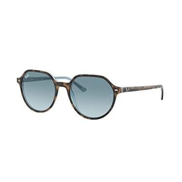Imagem de Óculos de Sol Ray-Ban Thalia 0RB2195 13163M Tam 53 / Marrom Havana/Azul - Lentes Azul Gradiente