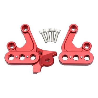 Imagem de Para Surron Light Bee X & S para Segway Electric Motorcycle Pegs Suporte de montagem de pedal (vermelho)