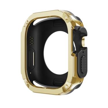 Imagem de MURVE Capa de relógio para Apple Watch Ultra de 49 mm, 40 mm, 41 mm, 44 mm, 45 mm, 42 mm, 38 mm, capa antiqueda para iWatch séries 9, 8, 7, 6, 5, 4, SE 3 2, 49mm, Ágata
