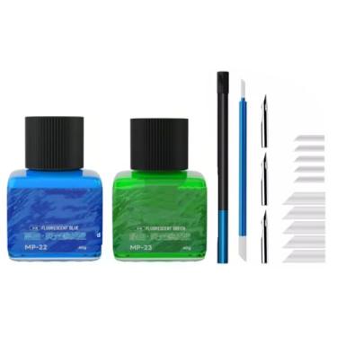 Imagem de ULTWAT Forro de painel à base de água para modelos, não tóxico e fácil de limpar para muitos modelos em escala intemperismo e detalhes (MP-22 + MP-23 + MP-01B + MP-02B)