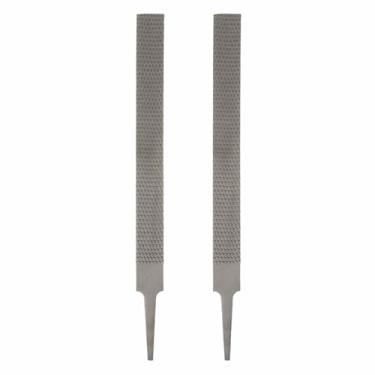 Imagem de HARFINGTON 2 peças de lima de madeira de 20 cm, lima de corte plano de aço, lima multifuncional para marcenaria, afiação, madeira, metal