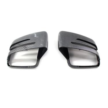 Imagem de Capa de espelho retrovisor de carro em fibra de carbono, compatível com Benz ABCES CLA GLA GLK Classe W176 W246 W204 W212 W221 C177 X204 X156(Carbon fiber pattern)