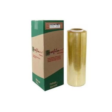 Imagem de kit 3 Bobina Plastico Filme Pvc Esticavel 38Cm X 1000 Metros - E A COS