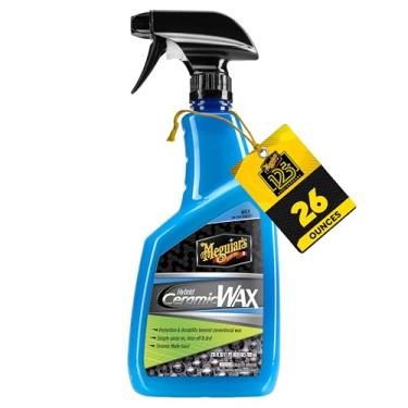Imagem de Meguiar's Cera de cerâmica híbrida, cera spray fácil de usar para detalhes de carros com o poder de proteção superior da tecnologia avançada de barreira híbrida SiO2, frasco spray de 750 ml