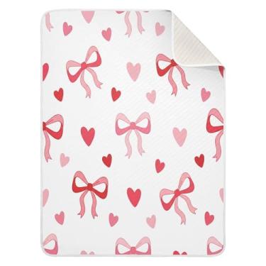 Imagem de Wassud Cobertor de bebê Doodle Bows para meninos e meninas, macio para bebês e recém-nascidos, cobertor aconchegante de algodão essencial para berçário, viagem, berço, carrinho 76 x 101 cm