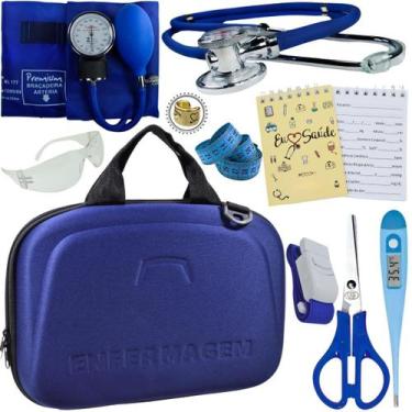 Imagem de Kit Maleta Luxo Estagio Aparelho de Pressao Estetoscopio - Love Saude,