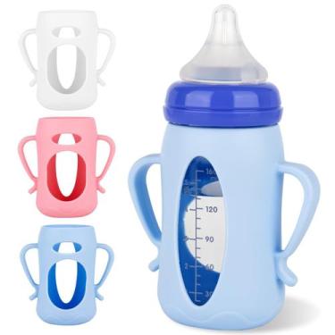 Imagem de Capas de Silicone joyfeed para Mamadeiras de Vidro Lansinoh 150ml Paco