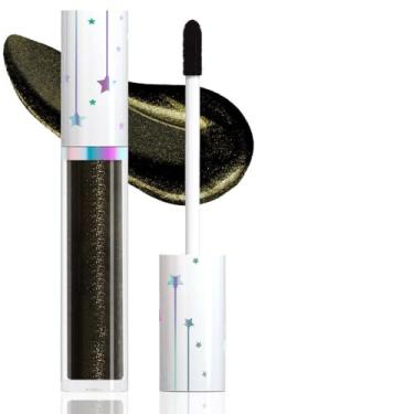 Imagem de Delineador de sombra líquida brilhante com glitter, delineador em bastão metálico colorido de alto pigmento, à prova d'água, conjunto de maquiagem brilhante de longa duração para mulheres, clínquer nº