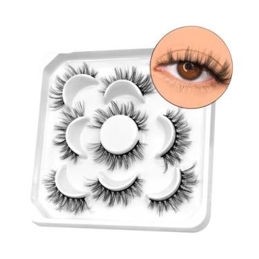 Imagem de Cílios Postiços Cat Eye Manga Veltrinay C Curl Com Efeito Natural E Po