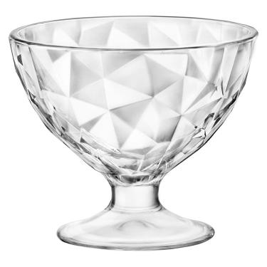 Imagem de Taça Sobremesa Vidro 360Ml Bormioli Rocco Diamond 10X12X12Cm 6 Peças