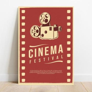 Imagem de Placa Decorativa Cinema - TaColado, 20x30cm