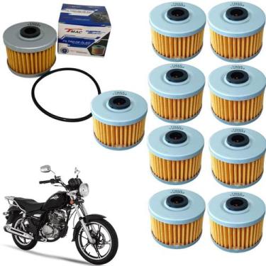Imagem de Kit 10 Filtro De Óleo Para Suzuki Yes 125 Intruder 125 Gsr - Tmac