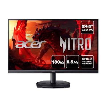 Imagem de Monitor Gamer Acer Nitro 24,5" VA 180Hz 0.5ms Full HD AMD FreeSync KG2