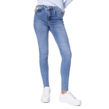 Imagem de Calça Jeans Feminina Bless Denim Skinny Azul Claro, Azul claro, 42