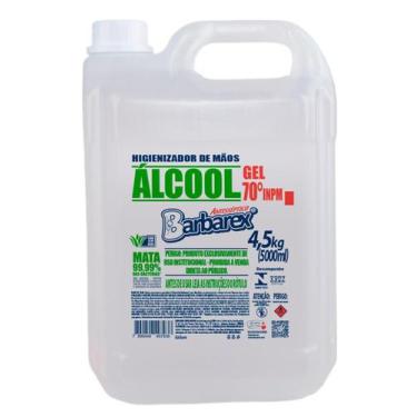 Imagem de Higienizador para Mãos Álcool Gel 70 Aloe Vera Barbarex 4,5Kg