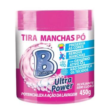 Imagem de Alvejante em Pó Roupas Brancas e Coloridas Barbarex 450g