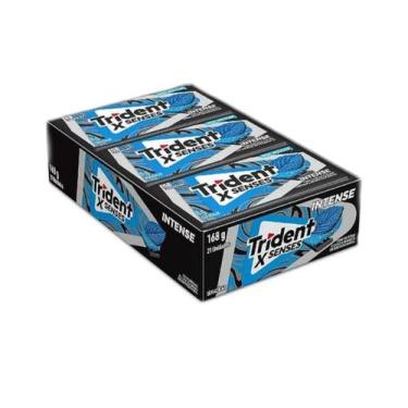 Imagem de Chiclete trident fresh intense 168 g com 21 unidades 8 g