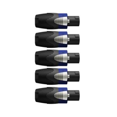 Imagem de Conector Speakon Macho Para Cabo Wc 605 4p Spk Wireconex 05 Unidades F