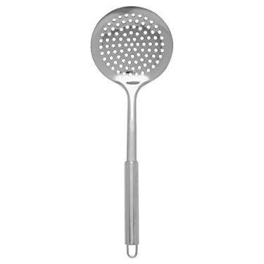 Imagem de Mimo Style Escumadeira em Inox de Excelente Durabilidade, Belo Design, Suporta Temperaturas de Até 220ºC, Prática e Leve, Pesa Apenas 105g Facilitando o Manuseio, Elimina a gordura com rapidez