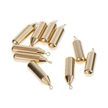 Imagem de 10 Pcs Latão Sinker Drop Shot Pesos Sinker Perch Pike Fishing, 10g