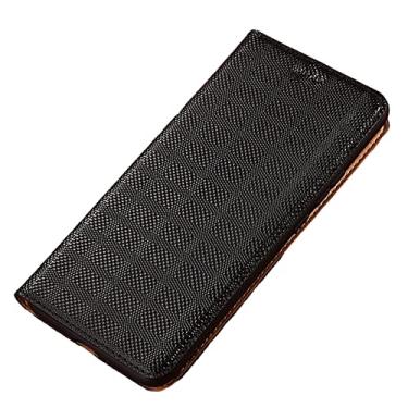 Imagem de Capa para Google Pixel 6/6 Pro com suporte para cartão de crédito, capa carteira de couro legítimo premium com fecho magnético flip Kickstand TPU (poliuretano termoplástico), preta, 15 cm