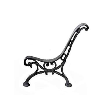 Imagem de Par Pé de Banco Praça Jardim Decoração Caracú Ferro Fundido