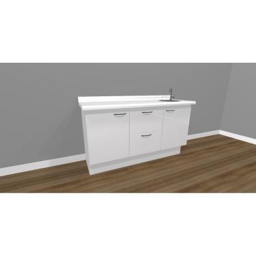 Imagem de Balcão Para Dentistas Triplo Com Pia