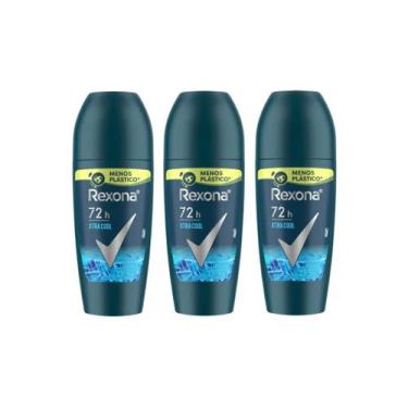 Imagem de Desodorante Roll-On Rexona 50ml Masculino Extra Cool - Kit C/3Un