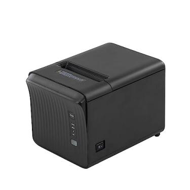Imagem de Impressora térmica usb, impressora de recibos, velocidade de impressão de 250 mm/s, suporte máximo de 80mm de largura de papel, cortador automático, tomada preta, eua