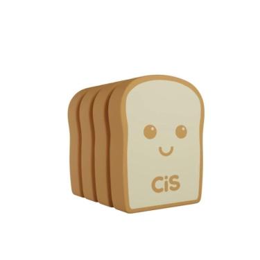 Imagem de Borracha Escolar Torrada 4 un. - CIS Fantasia BORRACHA ESCOLAR FANTASIA 57331 - CIS