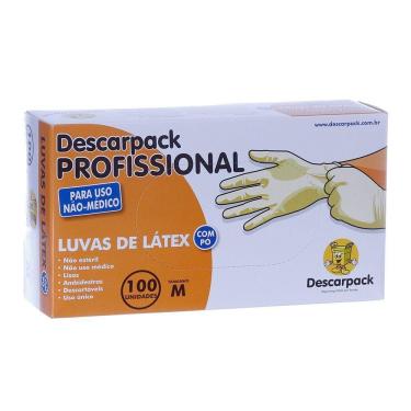 Imagem de Luva de Látex com 100 Unidades Profissional 