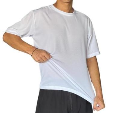 Imagem de Camiseta Dry Masculina Fit Oversized Performance Malha Leve Respirável-Masculino