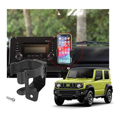 Imagem de YOCTM Suporte de Telefone Multifuncional para Copo de Água para Suzuki Jimny JB64 JB74W 2019-2023 (Preto)
