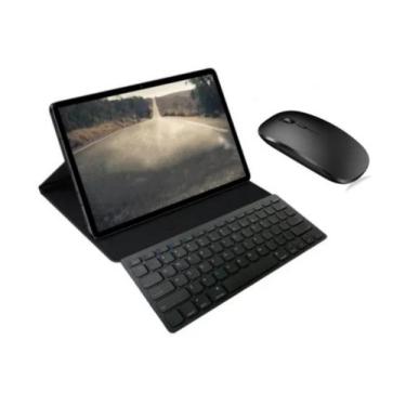 Imagem de Capa Com Teclado E Mouse Bluetooth Para Tablet Galaxy S7 Fe Lte - Fam