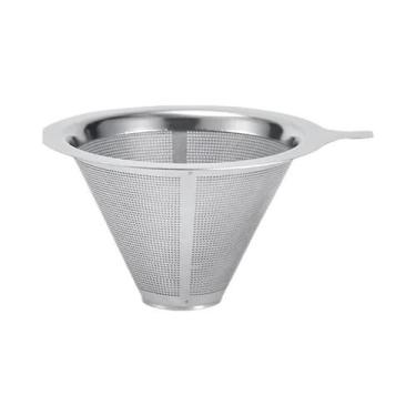 Imagem de Suporte De Filtro De Café Reutilizável De Aço Inoxidável De Camada Dup