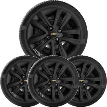Imagem de 4Un Calota Onix Prisma Corsa Celta Aro 14 Preto Fosco 191Cb - Grid
